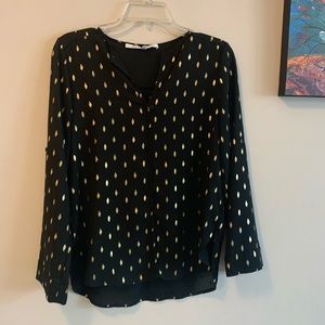 Beautiful Black and Gold blouse